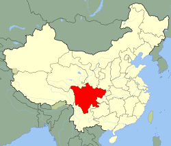 Carte Sichuan