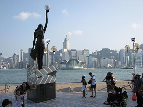 Statue sur l'Avenue des stars à Hong Kong