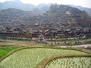 Village Xijiang près de Kaili