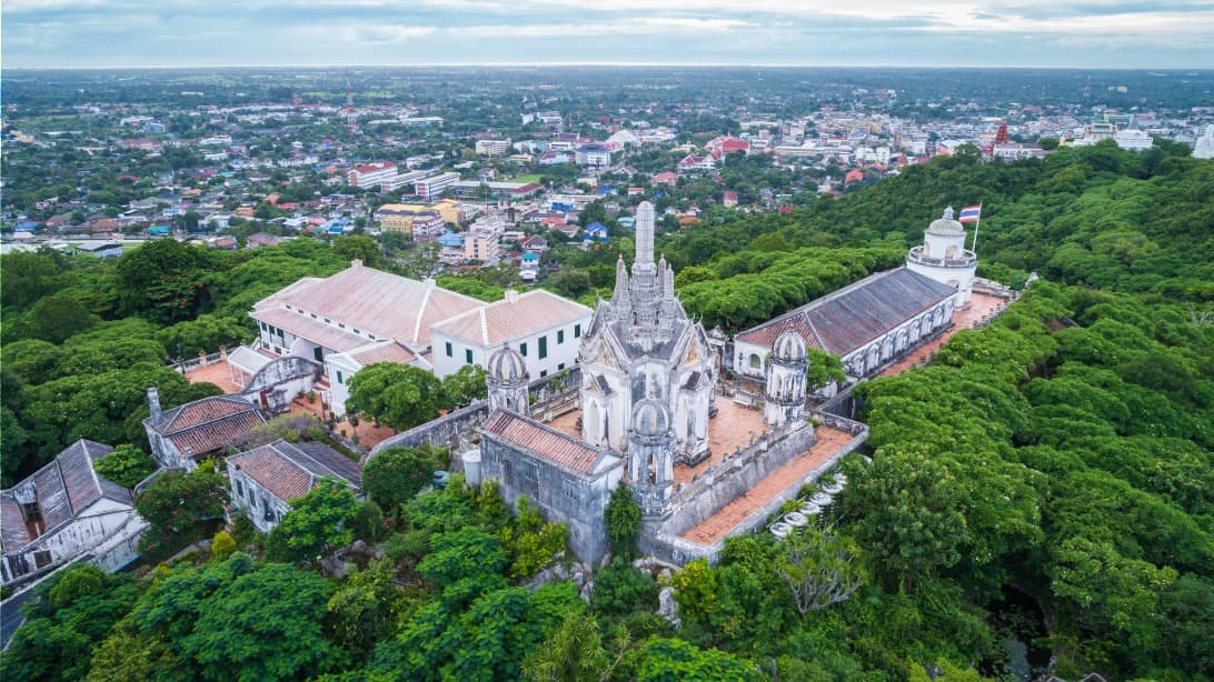 Ville de Phetchaburi en Thaïlande
