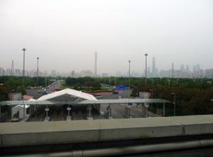 Guangzhou vue de Pazhou