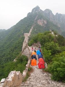 Campement sur la grande muraille de Chine