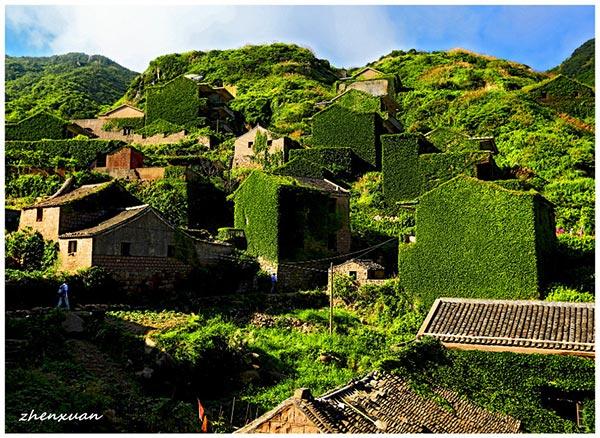 village abandonné sur l'ile de Gouqi